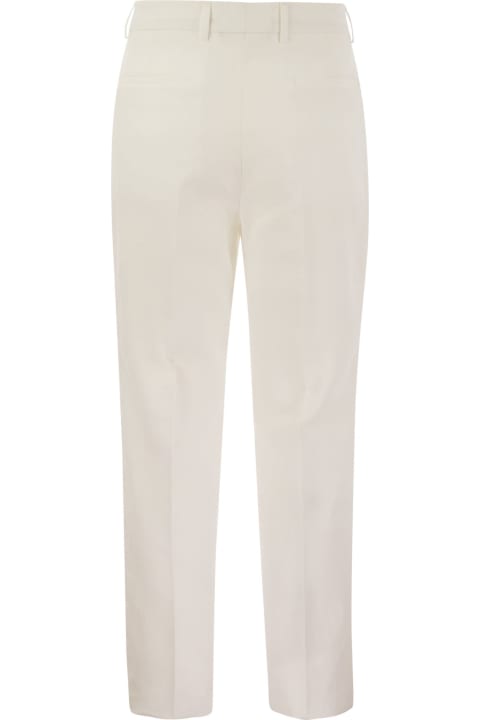 Brunello Cucinelli Clothing for Men Brunello Cucinelli Leisure Fit Linen Trousers With Darts