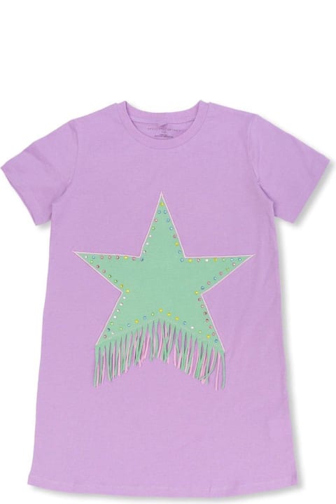 Dresses for Girls Stella McCartney Kids Star-motif Crewneck T-shirt Dress