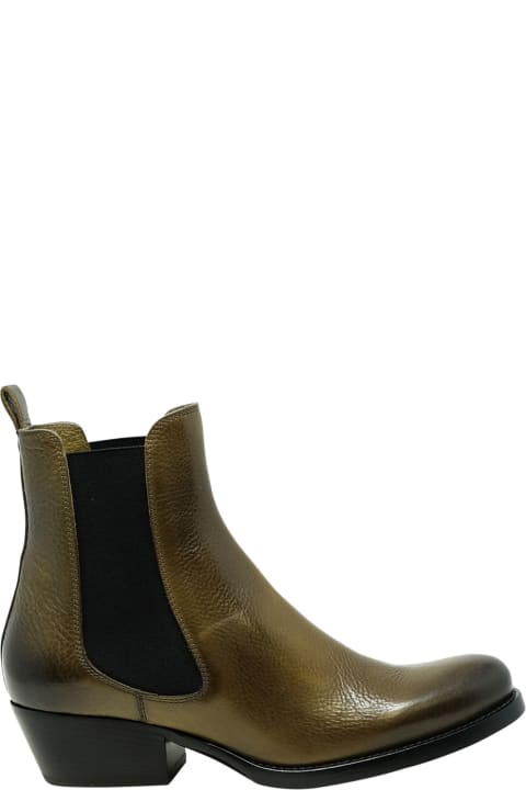 ウィメンズ新着アイテム Sartore Sartore Sr421001 Toscano Green Olive Leather Ankle Boots