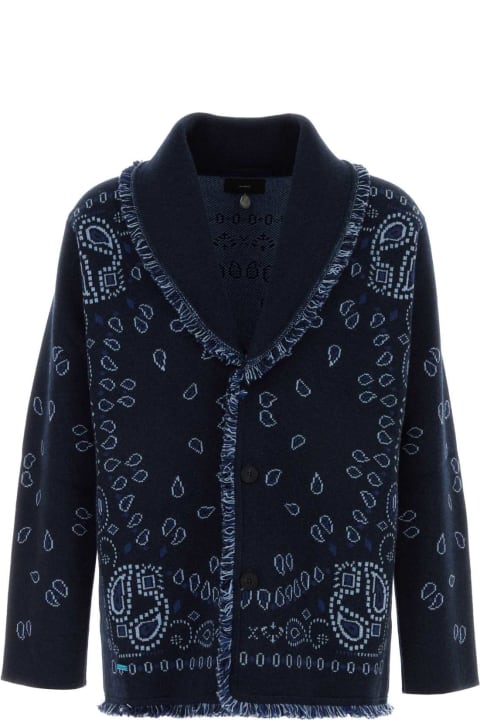 Alanui for Men Alanui Embroidered Jacquard Cardigan