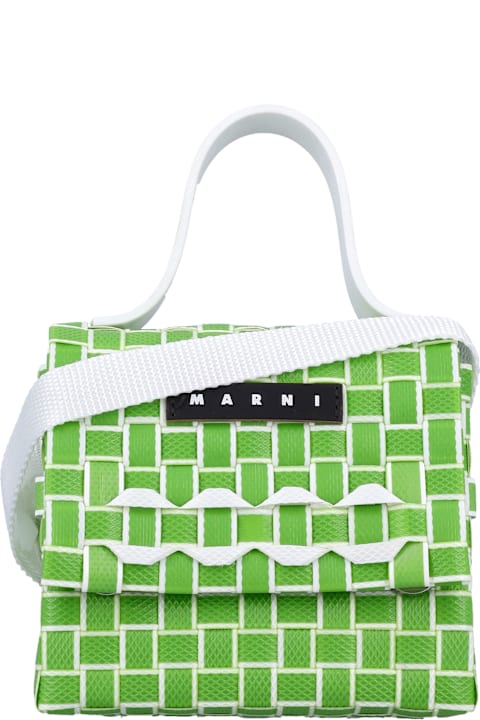 Homeware Marni Kid - Crossbody Woven Flap Bag