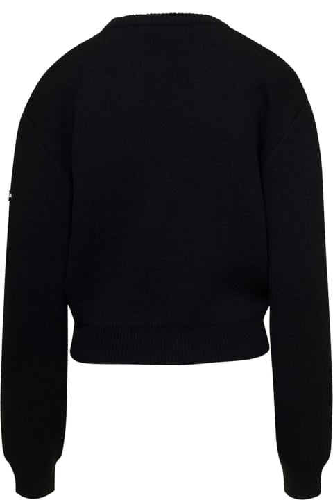 Crewneck Sweater Wool Double Face Knit