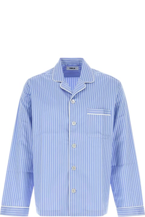 Tekla for Kids Tekla Embroidered Cotton Sateen Shirt