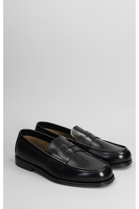 メンズ Henderson Baraccoのシューズ Henderson Baracco Loafers In Black Leather