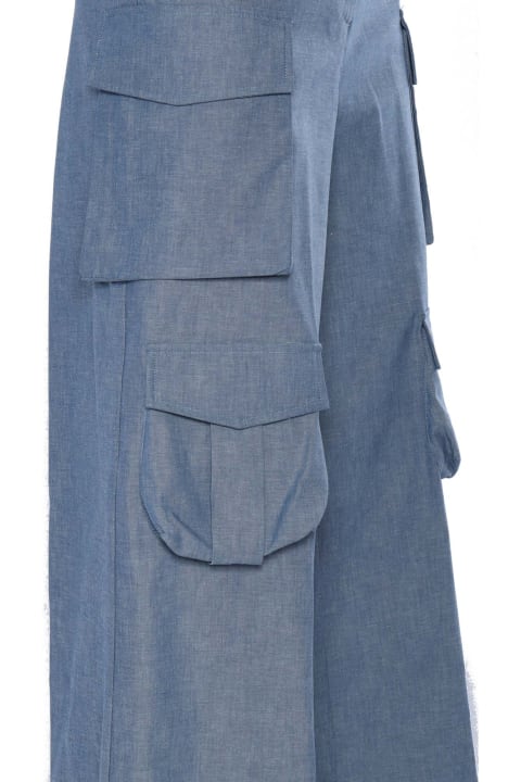 Ballantyne Pants & Shorts for Women Ballantyne Light Blue Cargo Jeans