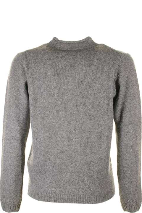 メンズ Seventyのニットウェア Seventy Gray Sweater With Collar