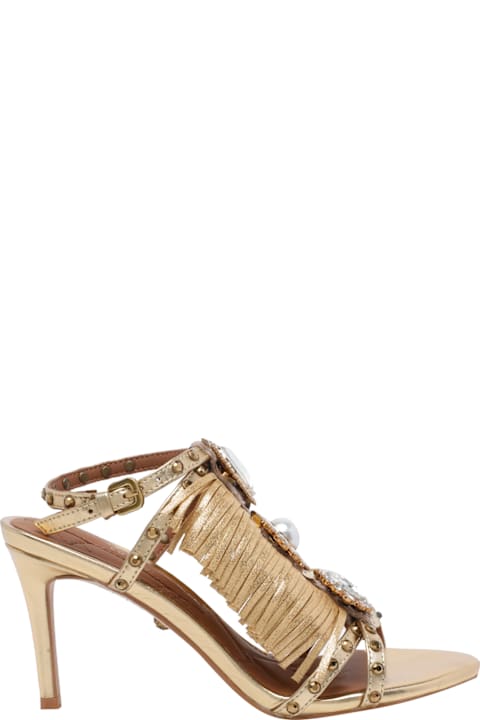 Kurt Geiger Jewel Fringe Pump Sandals