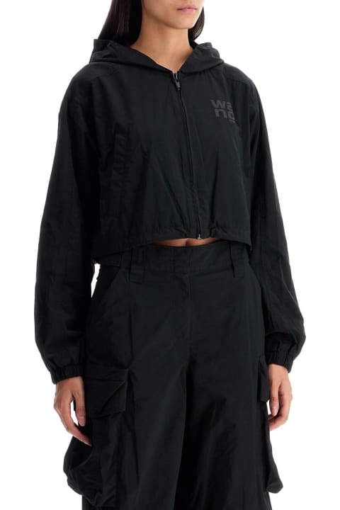 Alexander Wang Clothing for Women Alexander Wang Cropped Hooded Jacket With