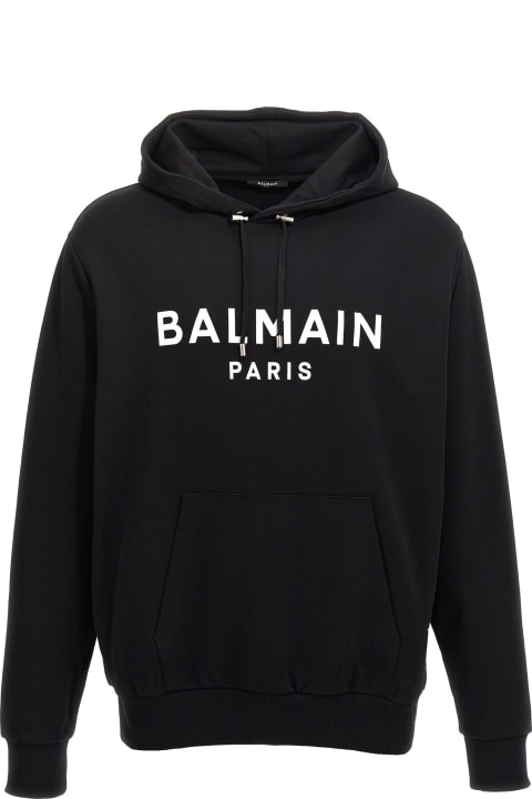 Balmain Fleeces & Tracksuits for Men Balmain Logo Print Hoodie