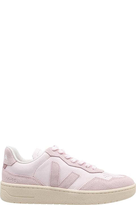 Veja Sneakers for Women Veja V-90 Sneakers In Leather And Suede Color Petal