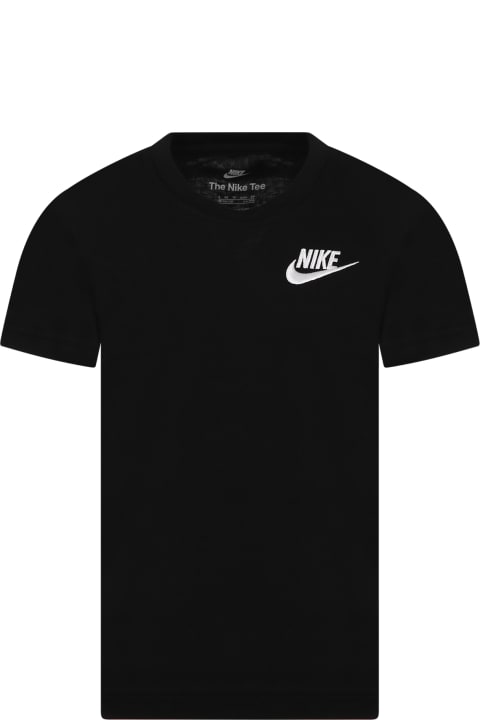 Nike for Kids Nike Black T-shirt For Kids With Logo
