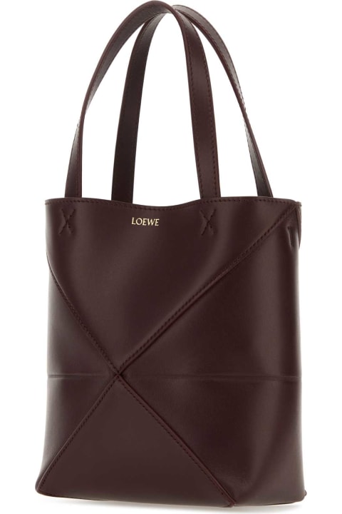 Loewe for Women Loewe Grape Leather Mini Puzzle Fold Handbag