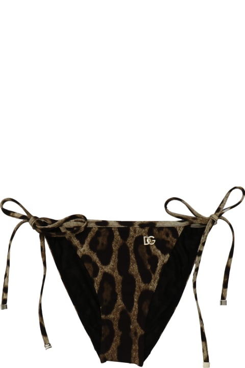 Swimwear for Women Dolce & Gabbana Animal Bikini Bottom