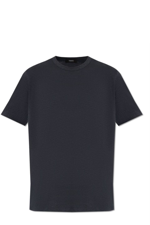 Theory Topwear for Men Theory Mélange Crewneck T-shirt
