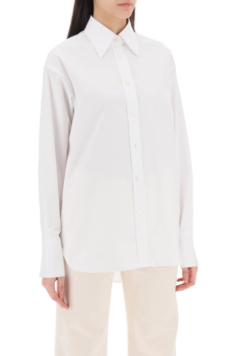 Closed ملابس علوية لـ السيدات Closed 'oversized Cotton Gabardine