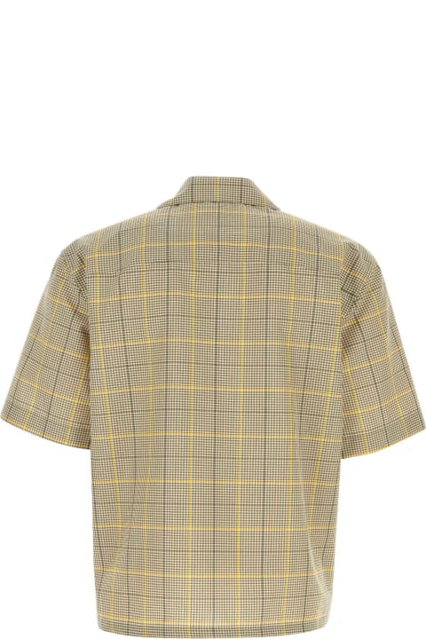 Marni Shirts for Men Marni Embroidered Wool Blend Shirt