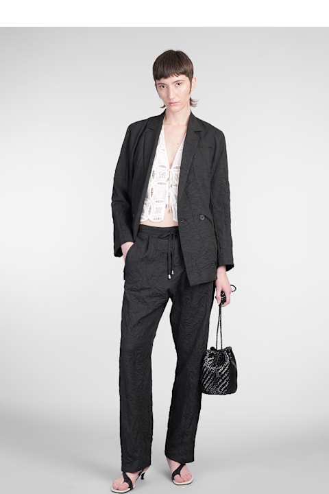 أدوات منزلية Holy Caftan Pablo Pants In Black Cotton