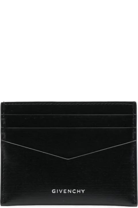 Givenchy Accessories for Men Givenchy Givenchy Card Holder In Black Classique 4g Leather
