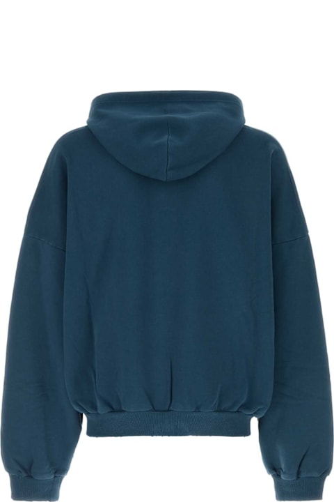 Balenciaga Fleeces & Tracksuits for Men Balenciaga Blue Cotton Oversize Sweatshirt