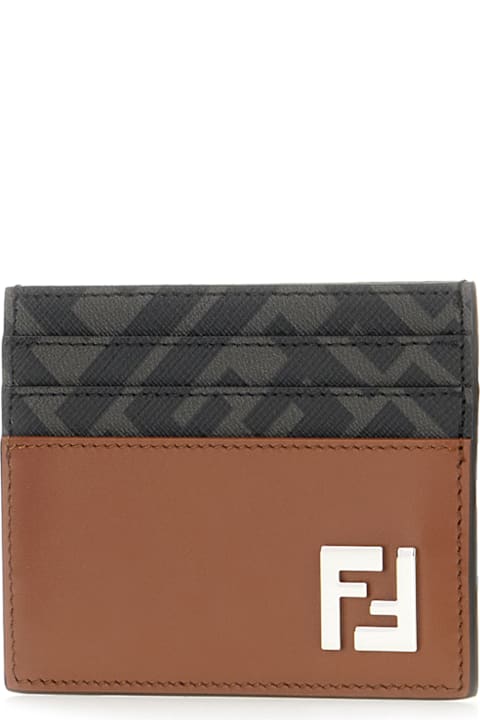 Fashion for Men Fendi Brown Leather Cardholder