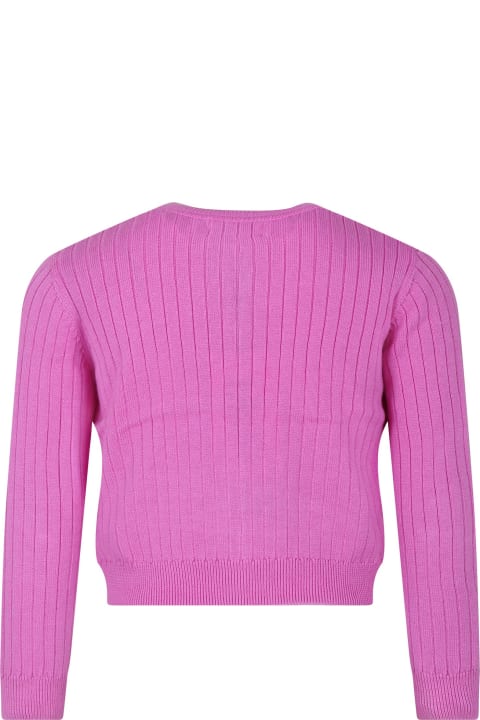 Molo Sweaters & Sweatshirts for Girls Molo Fuchsia Cardigan For Girls