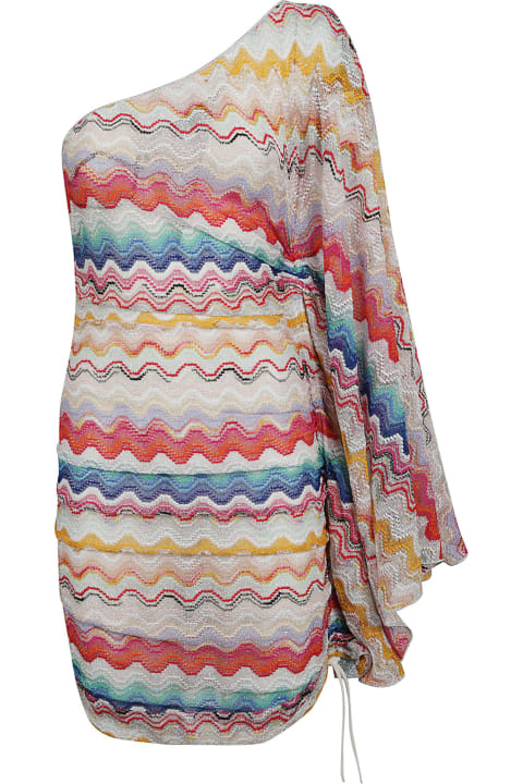 Missoni for Women Missoni One-shoulder Stripe Patterned Short Dress