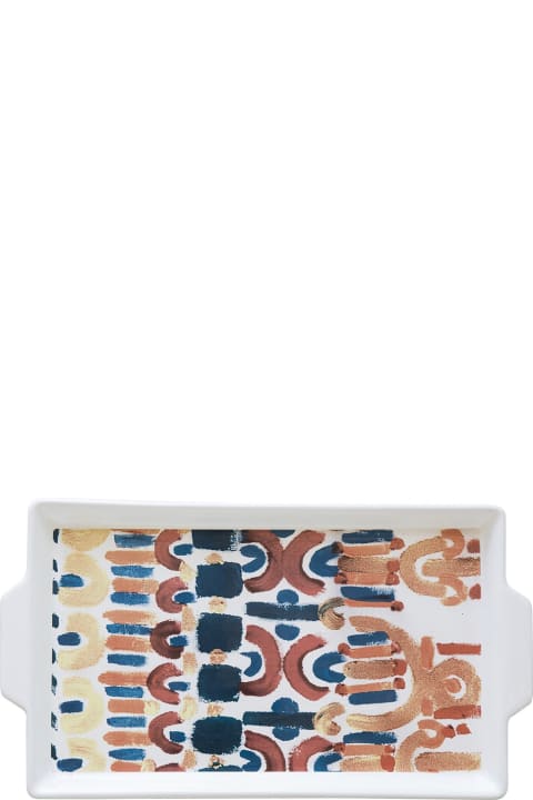テーブルウェア Le Botteghe su Gologone Plates Round Ceramic Colores 27,5x16 Cm