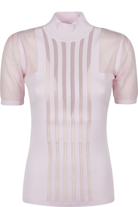 Homeware Elisabetta Franchi Short Sleeve Turtle Neck Sweater