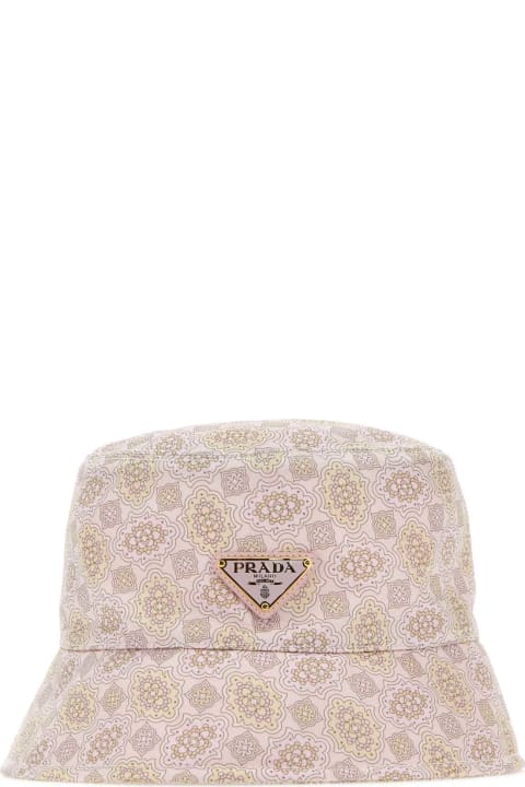 Prada Sale for Women Prada Printed Re-nylon Bucket Hat