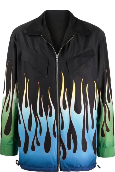 Kenzo for Men Kenzo Flame Print Reversible Jacket