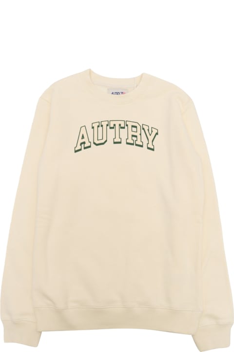 Autry قمصان بياقة دائرية وقمصان البولو لـ بنات Autry Sweatshirt Main Kids Jersey Wht Vtg