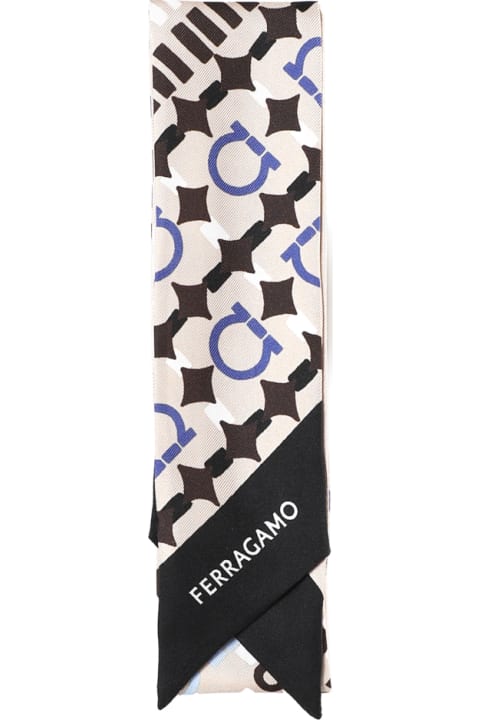 Ferragamo Scarves & Wraps for Women Ferragamo Scarf With Logo Print