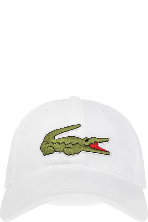 Lacoste Hats for Men Lacoste Logo-embroidered Curved Peak Baseball Cap