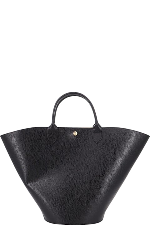 آخر صيحات الموضة من السيدات Longchamp Xl épure Logo Debossed Tote Bag