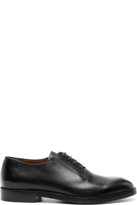 Zegna أحذية اللوفرز والبوت لـ القسم الرجالي Zegna Almond-toe Leather Derby Shoes