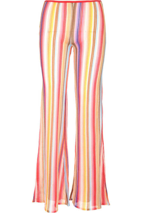 Fashion for Women Missoni Flared Viscose Knit Trousers