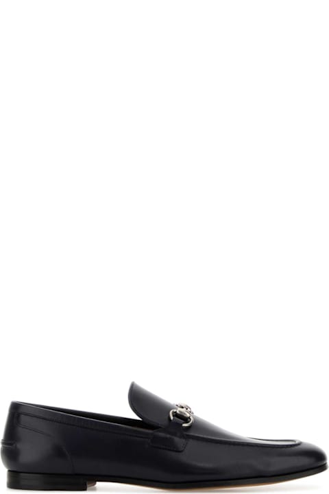 Gucci Midnight Blue Leather Loafers