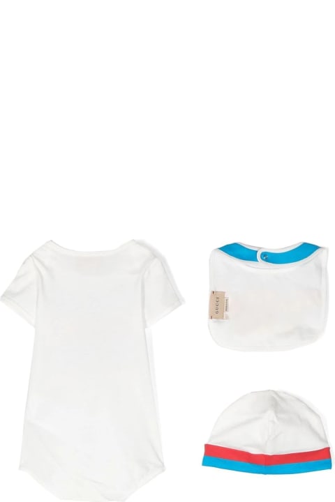 White Cotton Bodysuit Set