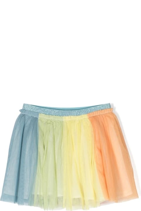 Stella McCartney Kids Stella McCartney Kids Tutù-skirt With Metallic Waistband Multicolor In Tulle Girl