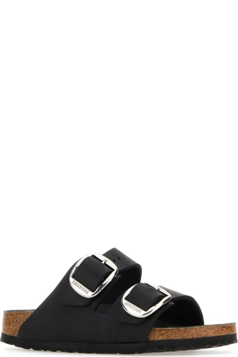 Birkenstock Shoes for Women Birkenstock Black Leather Arizona Bs Slippers