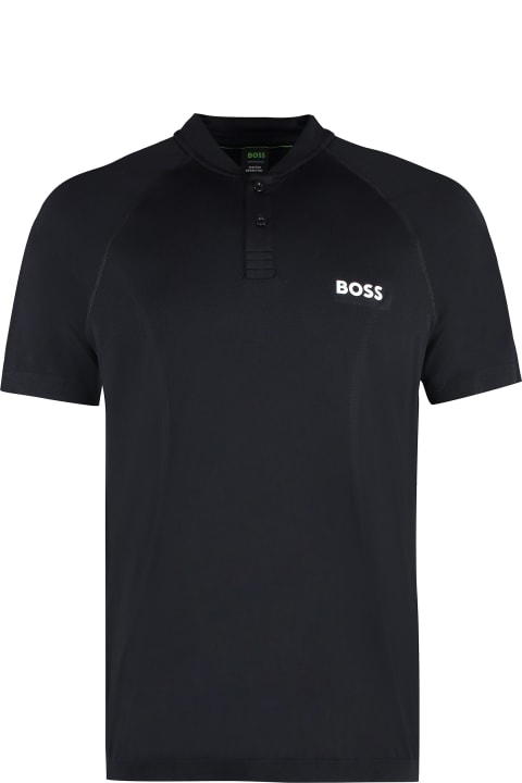 Hugo Boss Topwear for Men Hugo Boss Boss X Matteo Berrettini - Technical Fabric Polo Shirt