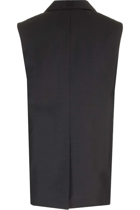Fendi Clothing for Women Fendi Black Mohair And Wool Vest