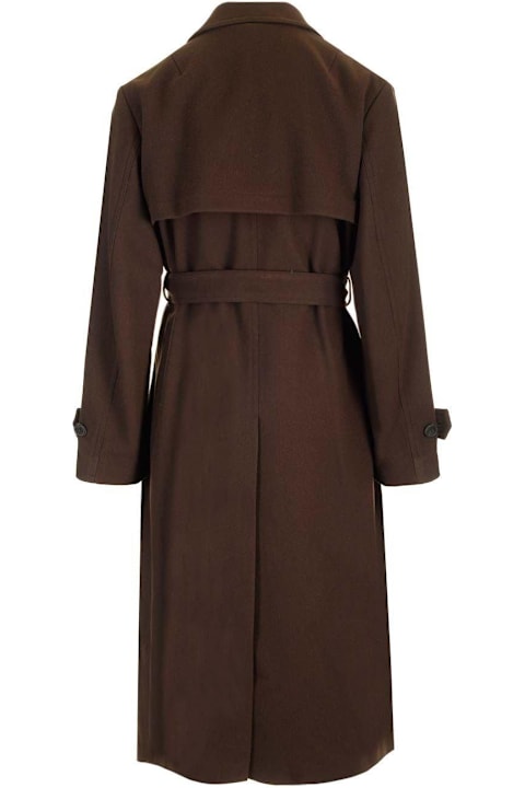 Dries Van Noten for Men Dries Van Noten Double Breasted Belted Trench Coat