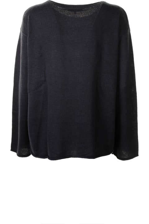 Relaxed Fit Pullover With Boat Neckline