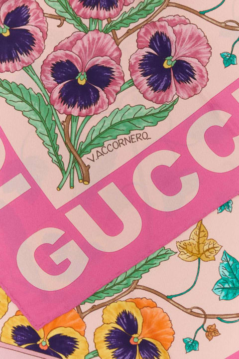 Scarves & Wraps for Women Gucci Printed Silk Foulard