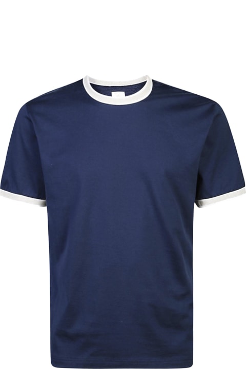 Eleventy Topwear for Women Eleventy Blue Crew-neck T-shirt