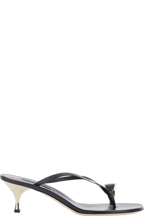 Casadei Heels 'giulia Chic' Black - 6 Cm Heels - Leather - Women