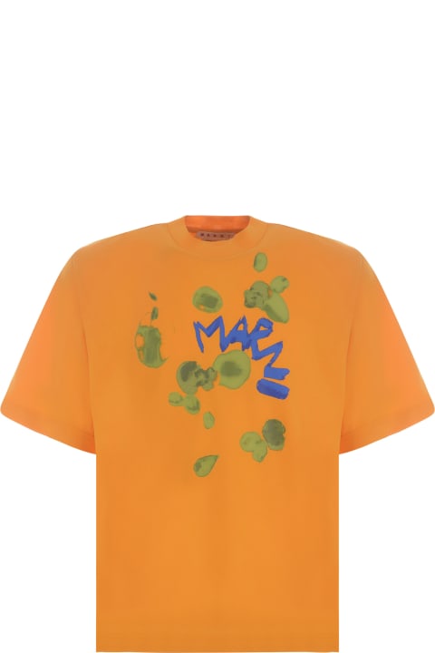 Marni for Men Marni Logo Print Cotton T-shirt