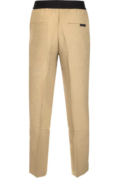 Beige Cotton Trousers