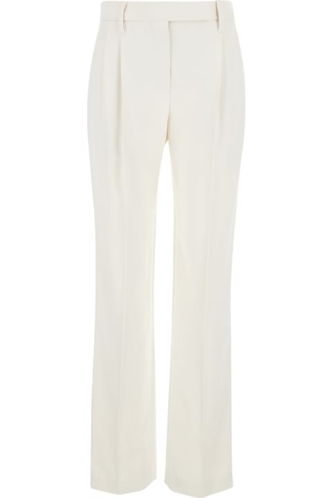 Brunello Cucinelli Pants & Shorts for Women Brunello Cucinelli High Waist Pressed Crease Trousers